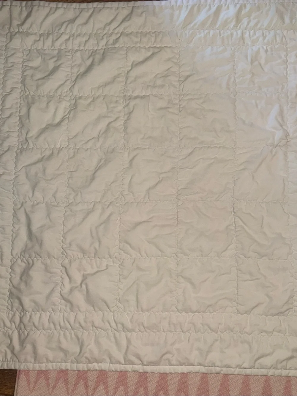 Handmade Pink Patchwork Quilt - Soft Floral & Embroidered Design
